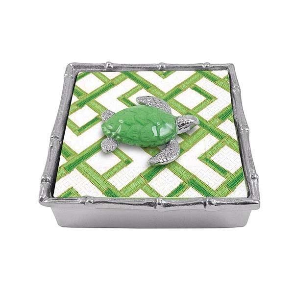 Mariposa Green Sea Turtle Napkin Box