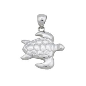 Charles Albert Sterling Silver Sea Turtle Pendant