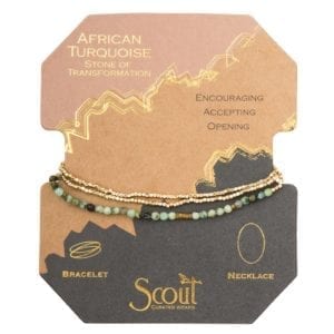 Scout African Turquoise Delicate Stone Wrap
